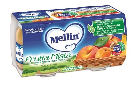 Mellin omogeneizzato frutta mista 100 g 2 pezzi