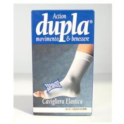 Cavigliera elastica dupla bianca m