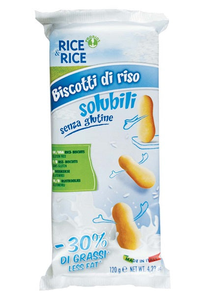 Rice&amp;rice galletas de arroz instantáneas 30% menos grasa 120 g