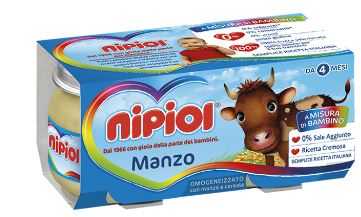 Nipiol omogeneizzato manzo 120 g 2 pezzi