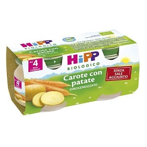 Hipp organic zanahorias con patatas homogeneizadas hipp organic 2x80 g