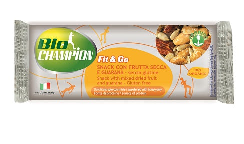 Biochampion fit&go barretta energetica frutta secca/guarana' 30 g