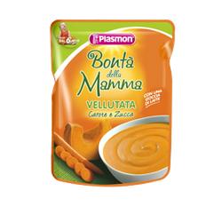 Plasmon bolsitas aterciopeladas de zanahoria y calabaza 180 g