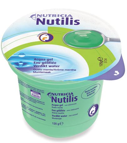 Nutilis aqua gel menta 125 g 12 pezzi