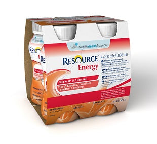 Resource energia albaricoque 4 botellas 200 ml