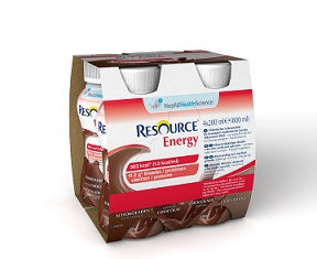 Resource energy chocolate 4 bottles 200 ml