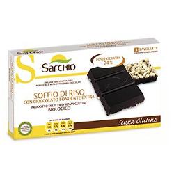 Hojaldre de arroz con chocolate extra negro 75 g