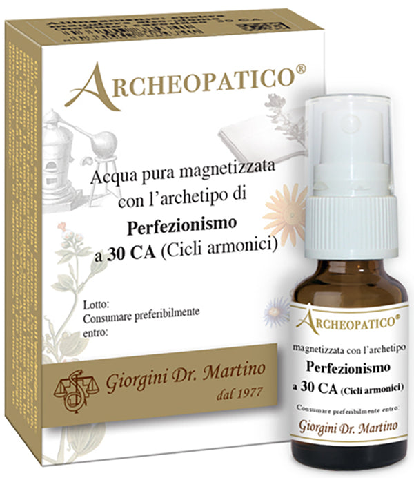 Agua pura magnetizada arqueopática con perfeccionismo arquetípico con 30 ciclos armónicos 10 ml