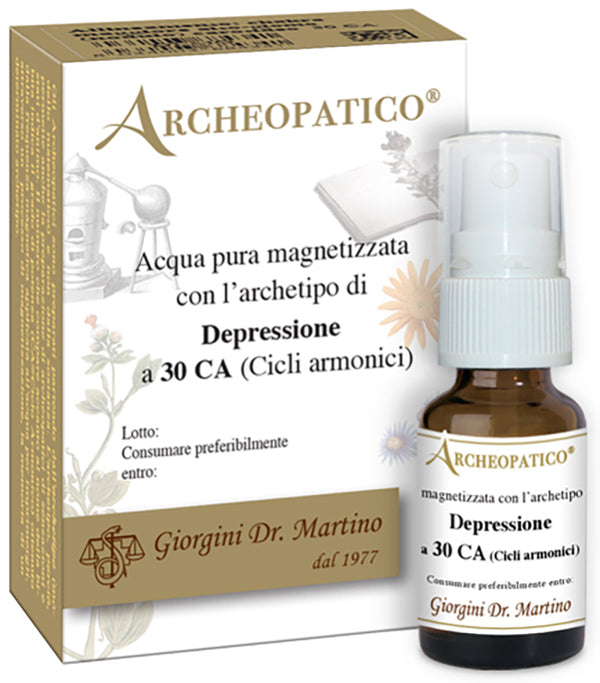 Archeopatico acqua pura magnetizzata con archetipo depressione a 30 cicli armonici 10 ml