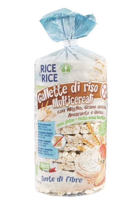 Galletas multicereales arroz&amp;arroz 100 g sin levadura