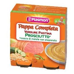 Plasmon papilla jamón pasta vegetal 190 g x 2 piezas