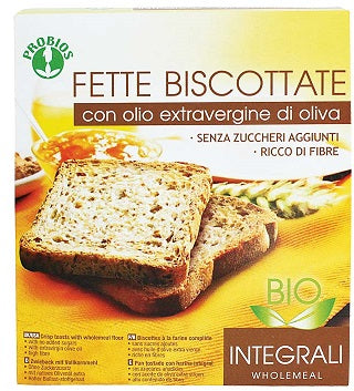 Fette biscottate integrali senza zucchero 270 g