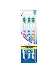 Oralb 123 classic care spazzolino manuale 3 pezzi