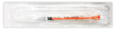 Insulin syringe pic 1 ml 100 iu needle gauge 27 x 0.5 13 mm