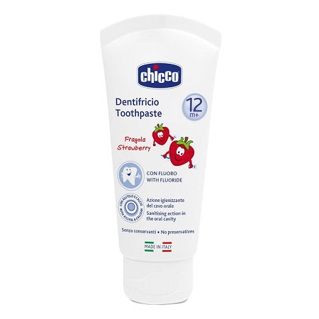 Chicco strawberry toothpaste 50 ml 12m+ with fluoride