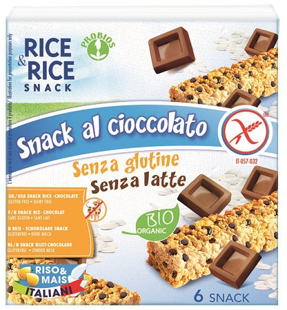 Rice&amp;rice Chocolate Rice Snack 6 x 21 g Yeast Free