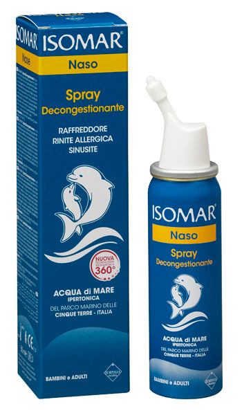 Isomar naso chiuso soluzione acqua di mare ipertonica per decongestione naso chiuso 50 ml