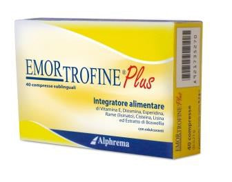 Emortrofine plus 40 sublingual tablets