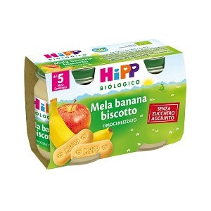 Hipp papilla ecológica manzana plátano galleta 2x125 g