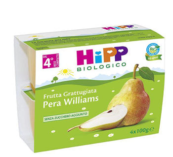 Hipp organic hipp organic fruta rallada pera Williams 4x100 g