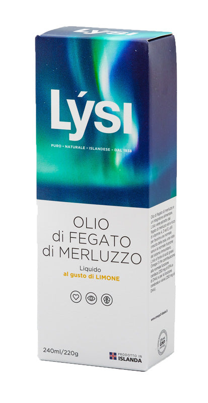 Lysi aceite de hígado de bacalao limón 240 ml