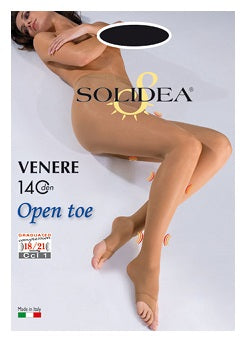 Venere 140 open toe collant camel 2m