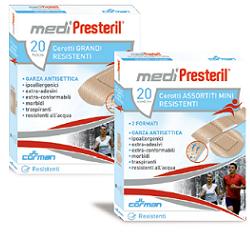 Assorted medipresteril resistant plasters 40 pieces