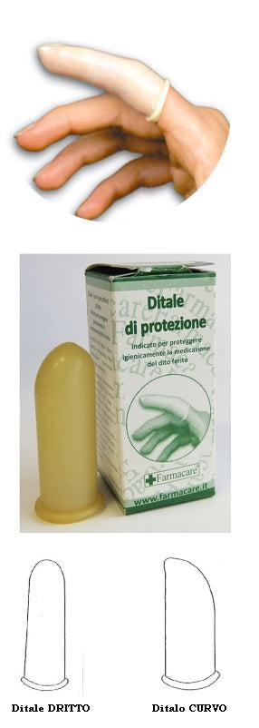 Ditale di protezione dritto misura 3 in lattice