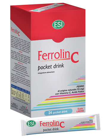 Esi ferrolin c bebida de bolsillo 24 sobres