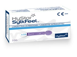 Lancette pungidito mystar sylkfeel lancets 33 gauge 50 pezzi