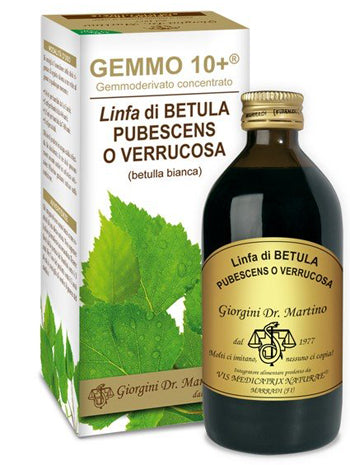 Gemmo 10+ betulla b linfa 200 ml liquido analcolico