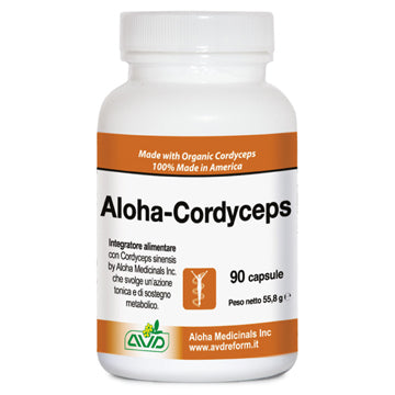 Aloha cordyceps 90 capsules bottle 55.8 g