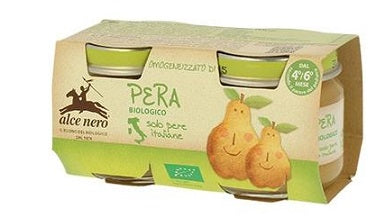 Papilla ecológica para bebés puré de pera 2 x 80 g