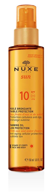 Nuxe sun olio solare viso e corpo spf10 150 ml