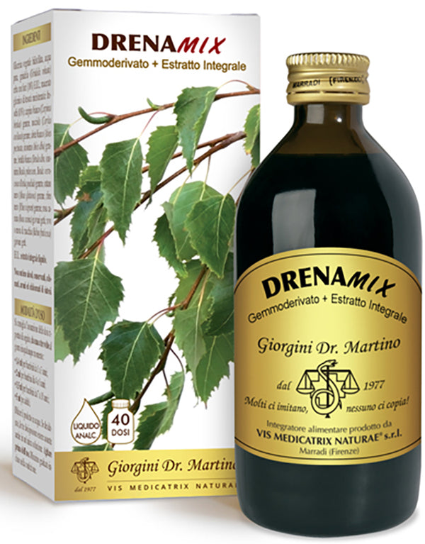 Drenamix gemmoderivato + extracto integral sin alcohol 200 ml 40 dosis