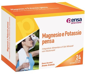 Magnesio y potasio naranja think 24 sobres efervescentes