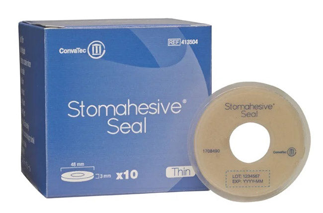 Stoma ring stomahesive seal hole opening 18mm diameter 48mm 10 pieces