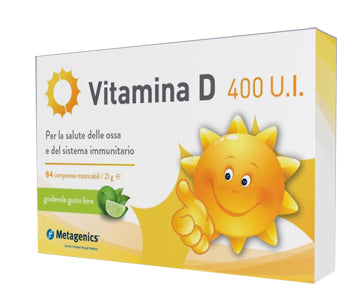 Vitamina d 400 ui 84 compresse masticabili gusto lime