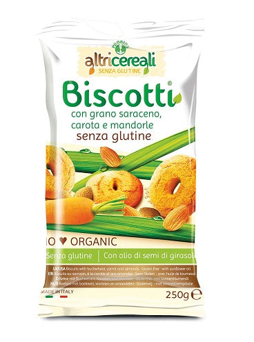 Altricereali galletas de trigo sarraceno con zanahoria y almendras ecológicas 250 g