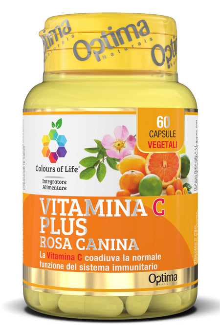 Colors of life vitamina c más rosa mosqueta 60 cápsulas vegetales 724 mg