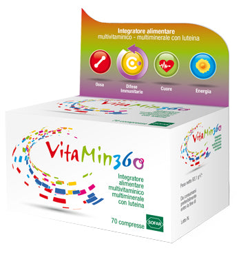 Vitamin 360 multivitaminico multiminerale 70 compresse astuccio 93,10 g