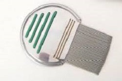 Steel comb for lice removal