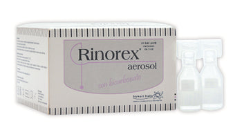 Fiala per aerosol rinorex bicarbonato 3 ml 25 pezzi