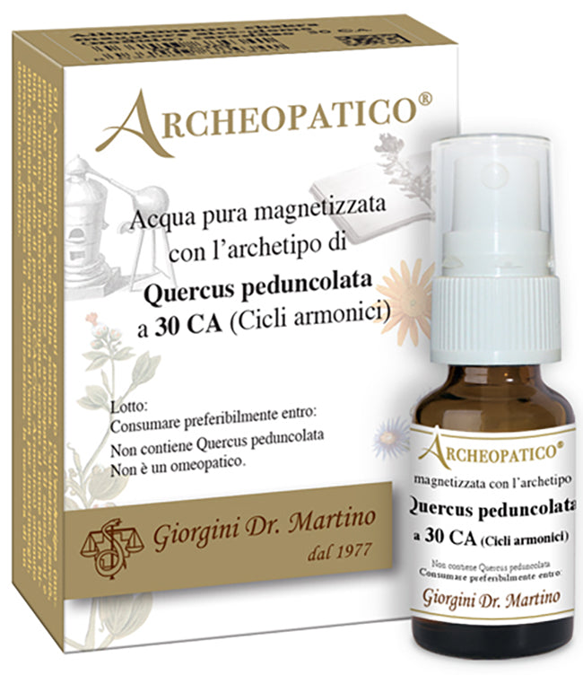 Archeopathic pure water magnetized with quercus pedunculata archetype with 30 harmonic cycles 10 ml