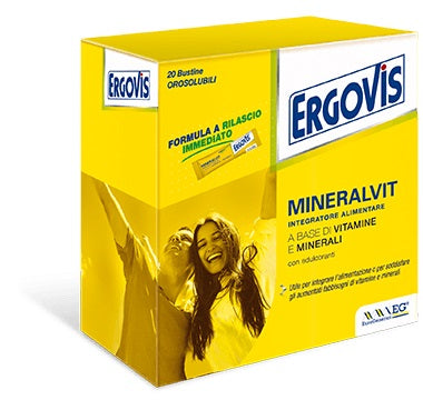 Ergovis mineralvit 20 buccal sachets 30 g