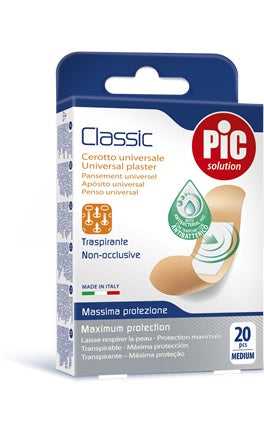 Cerotto pic classic 19x72 mm antibatterico 20 pezzi