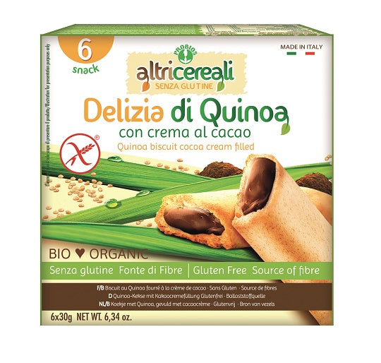 Altricereali delicia de quinoa con crema de cacao ecológico 180 g