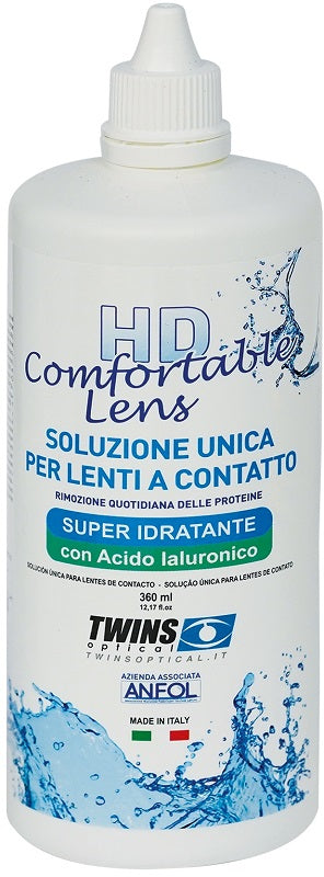 Hd comfortable lens soluzione unica per lenti a contatto 360 ml