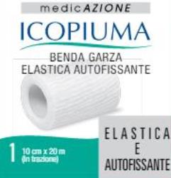 Benda garza elastica icopiuma autofissante cm 10 x 20 mt