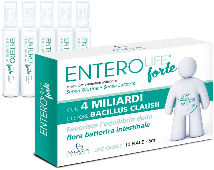 Enterolife forte 4 miliardi 10 fiale da 5 ml